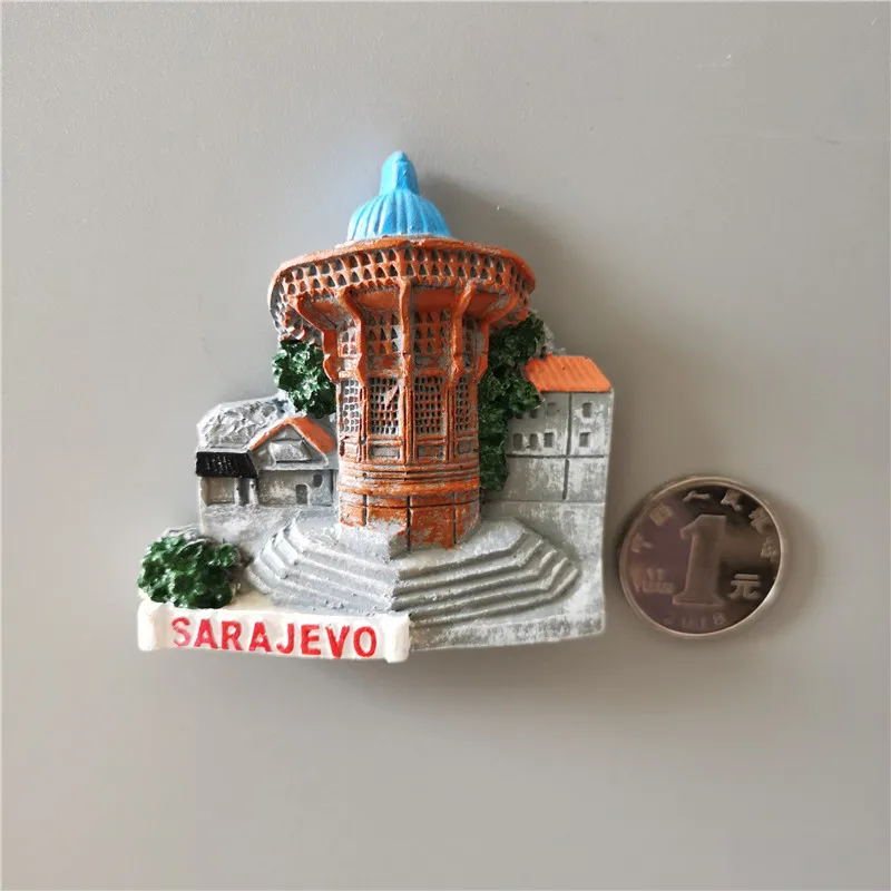 Bosnia and Herzegovina Fridge Magnets Sarajevo Mostar Neretva River BIH Tourist Souvenir Refrigerator Magnets Collection Gifts