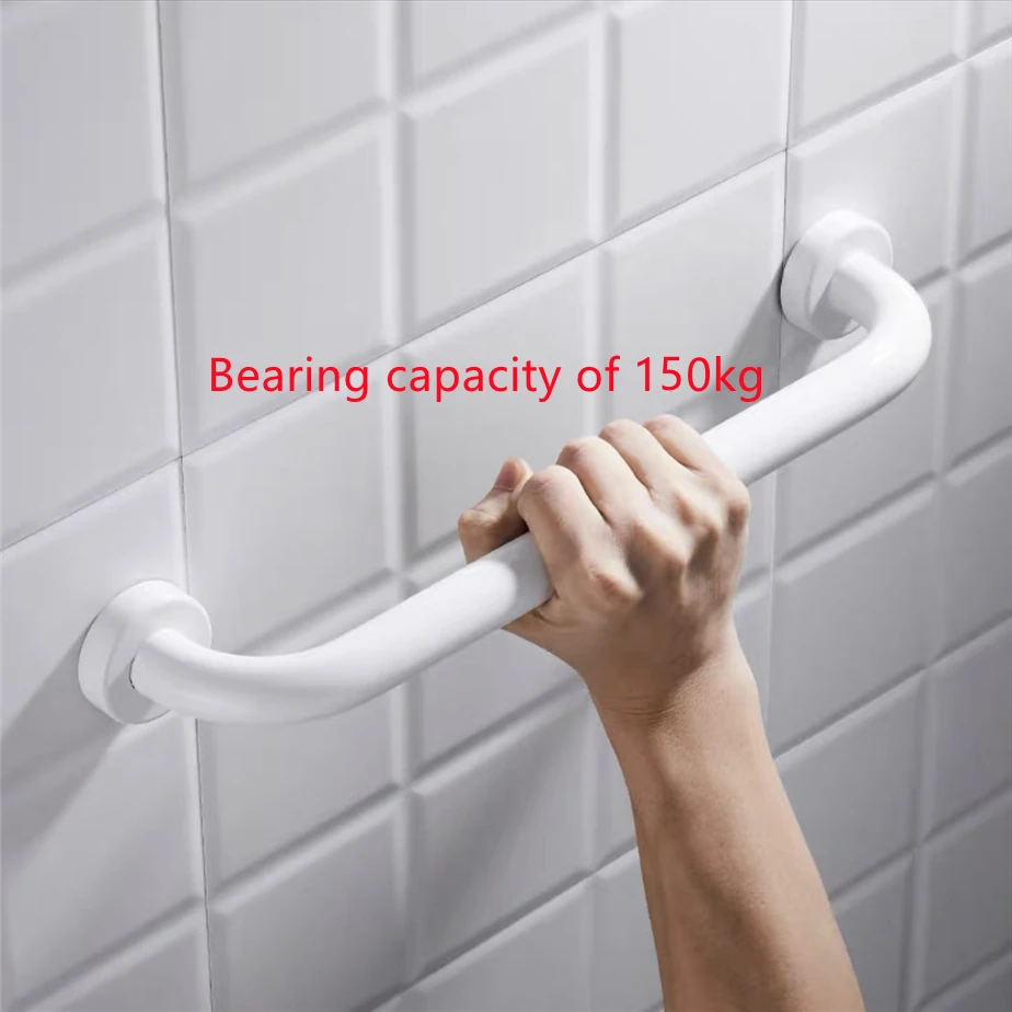 Black/White Barrier-free Handrail Aluminum Bathroom Stair Grab Elderly/Children Bathtub Safety Booster Handle Non-slip Armrest