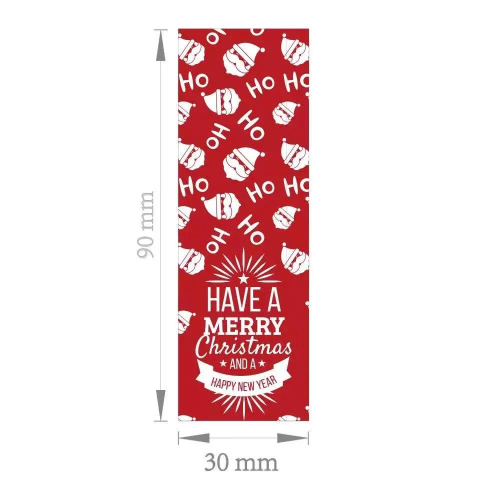 30-60Pcs Merry Christmas Stickers 6 Style Animals Snowman Trees Decorative Stickers Wrapping Gift Box Label Christmas Tags