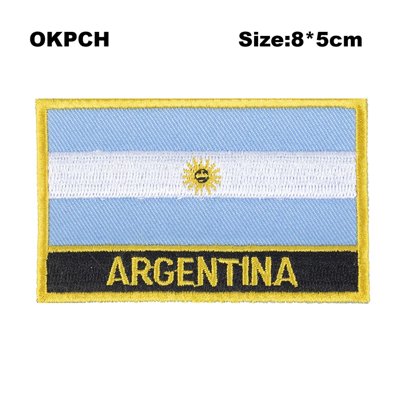Maldives Flag Embroidery Patches Iron on Saw on Transfer patches Sewing Applications for Clothes in Home&Garden