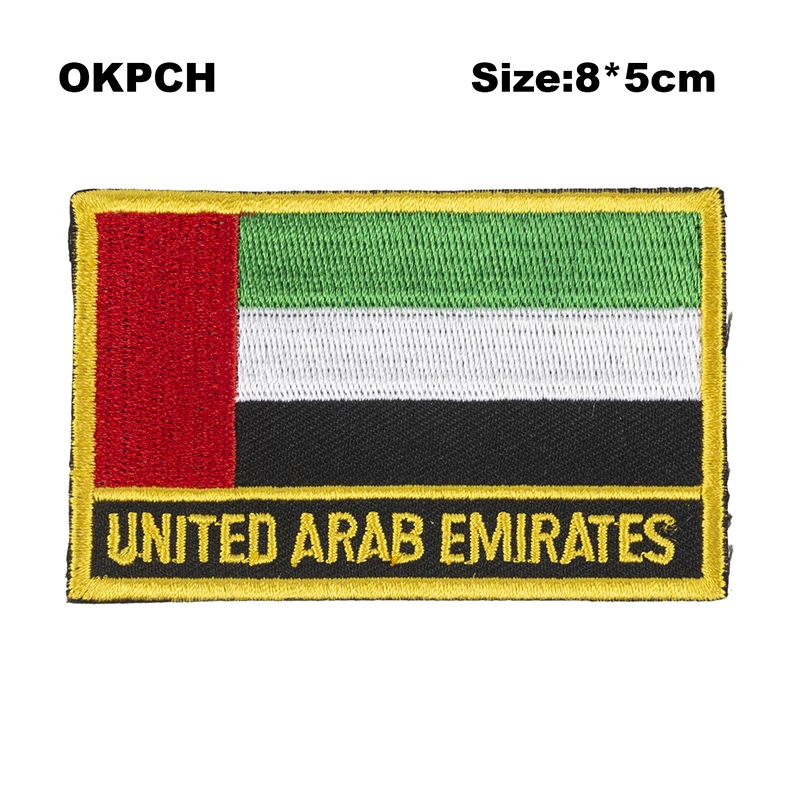 Maldives Flag Embroidery Patches Iron on Saw on Transfer patches Sewing Applications for Clothes in Home&Garden