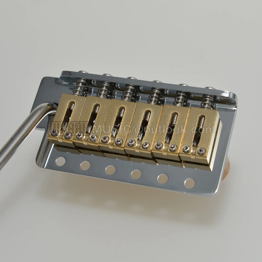 clearance sale!Guitar Tremolo Bridge 36mm 42mm Brass Saddle Stainless Steel Plate Finishing For ST Guitar CNC Machined