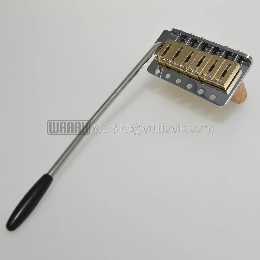 clearance sale!Guitar Tremolo Bridge 36mm 42mm Brass Saddle Stainless Steel Plate Finishing For ST Guitar CNC Machined