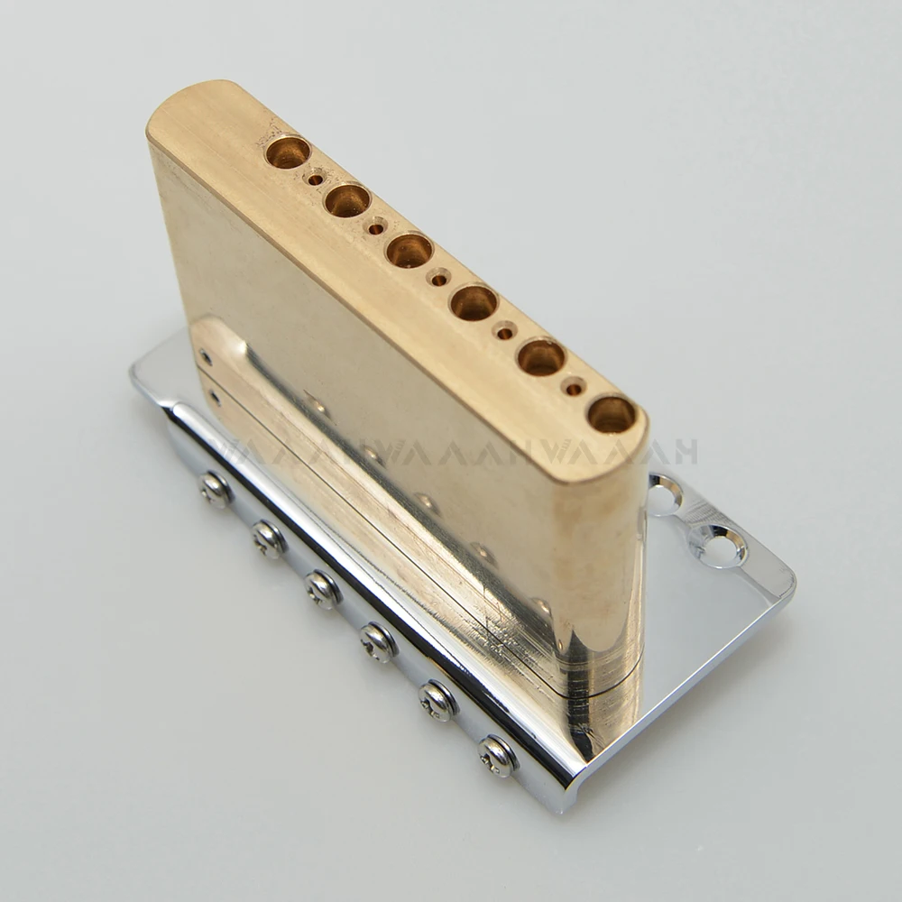 clearance sale!Guitar Tremolo Bridge 36mm 42mm Brass Saddle Stainless Steel Plate Finishing For ST Guitar CNC Machined