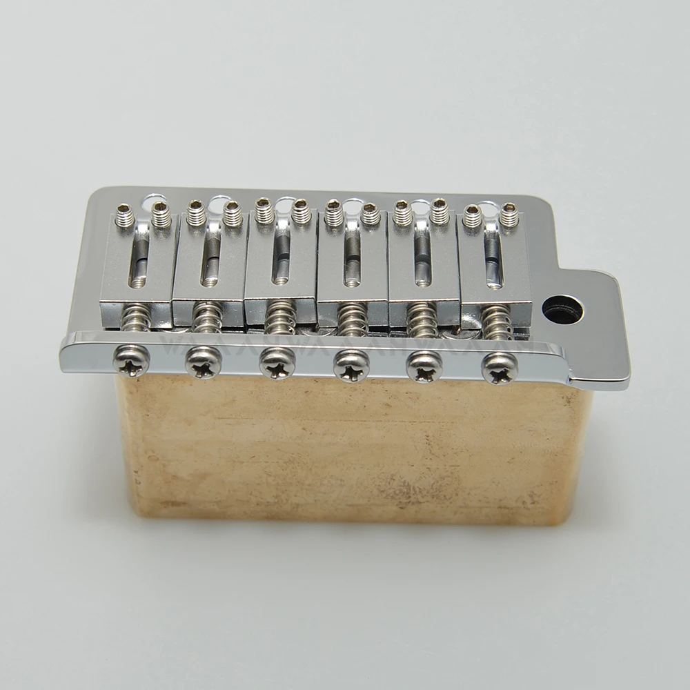 clearance sale!Guitar Tremolo Bridge 36mm 42mm Brass Saddle Stainless Steel Plate Finishing For ST Guitar CNC Machined