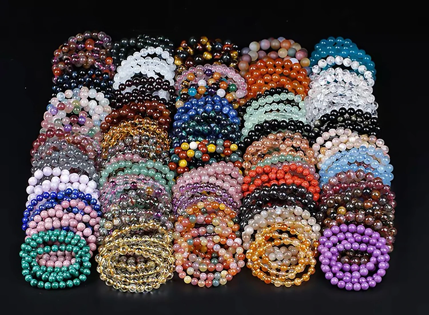 4/6/8/10/12mm Natural Colorful Frost Cracked Agates Stone Round Loose Spacer Beads For Jewelry Making DIY Bracelet Handmade