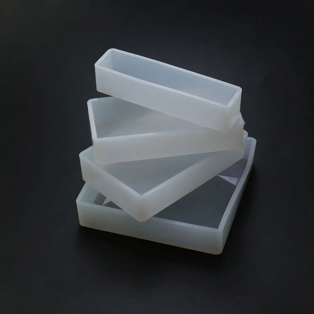 JCD Cuboid Cube Resin Mold Crystal Epoxy Silicone Mold Diy Candle Mold Square Rectangular Casting Tools Accessories