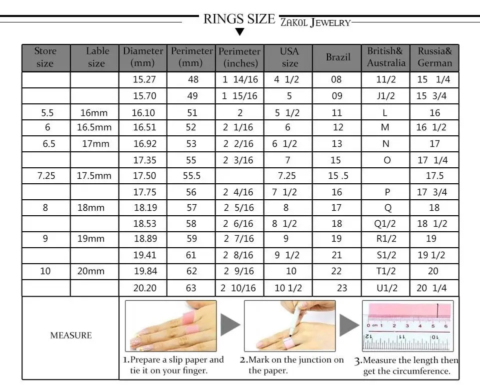ZAKOL Fashion Wedding Ring for Women Leaf Shape Clear Cubic Zirconia Rings Party Jewelry Wholesale