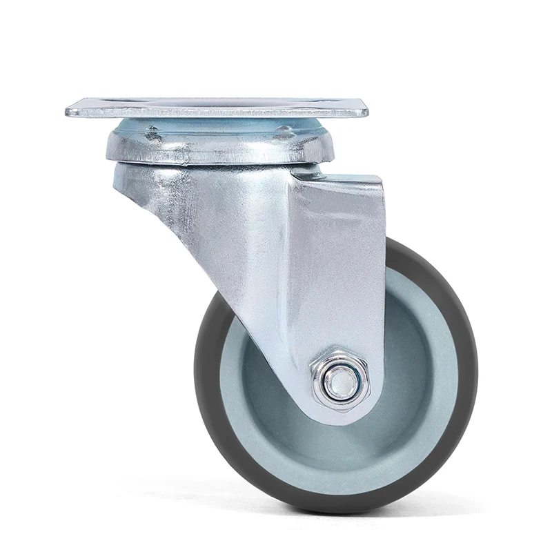 NAIERDI 4/8/12/16PCS TPR Soft Rubber Furniture Wheels 2 inch Casters Heavy Duty Swivel Wheels for Platform Trolley Furniture