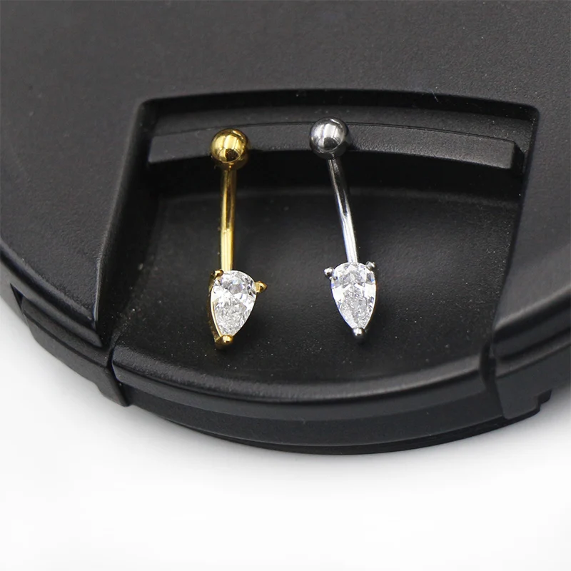 16G 316L Surgical Steel Water Drop Ear Cartilage Tragus Helix Piercing Stud Earrings Eyebrow Wholesale Body Jewelry