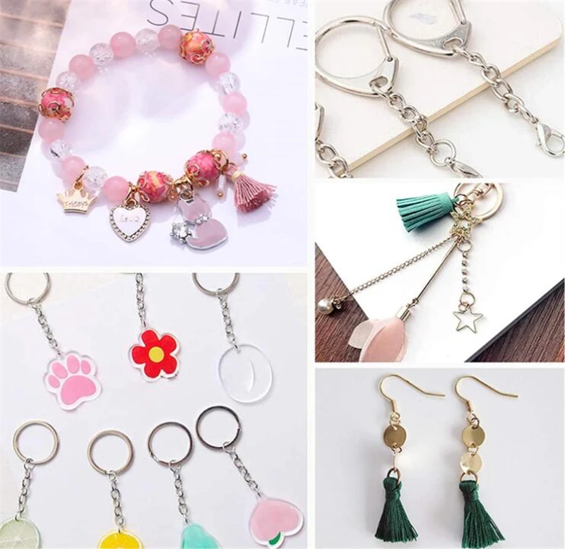 100pcs Stainless Steel Open Jump Rings Round 0.8mm Thick Connector Rings for DJY Necklace Bracelet Jewelry Making