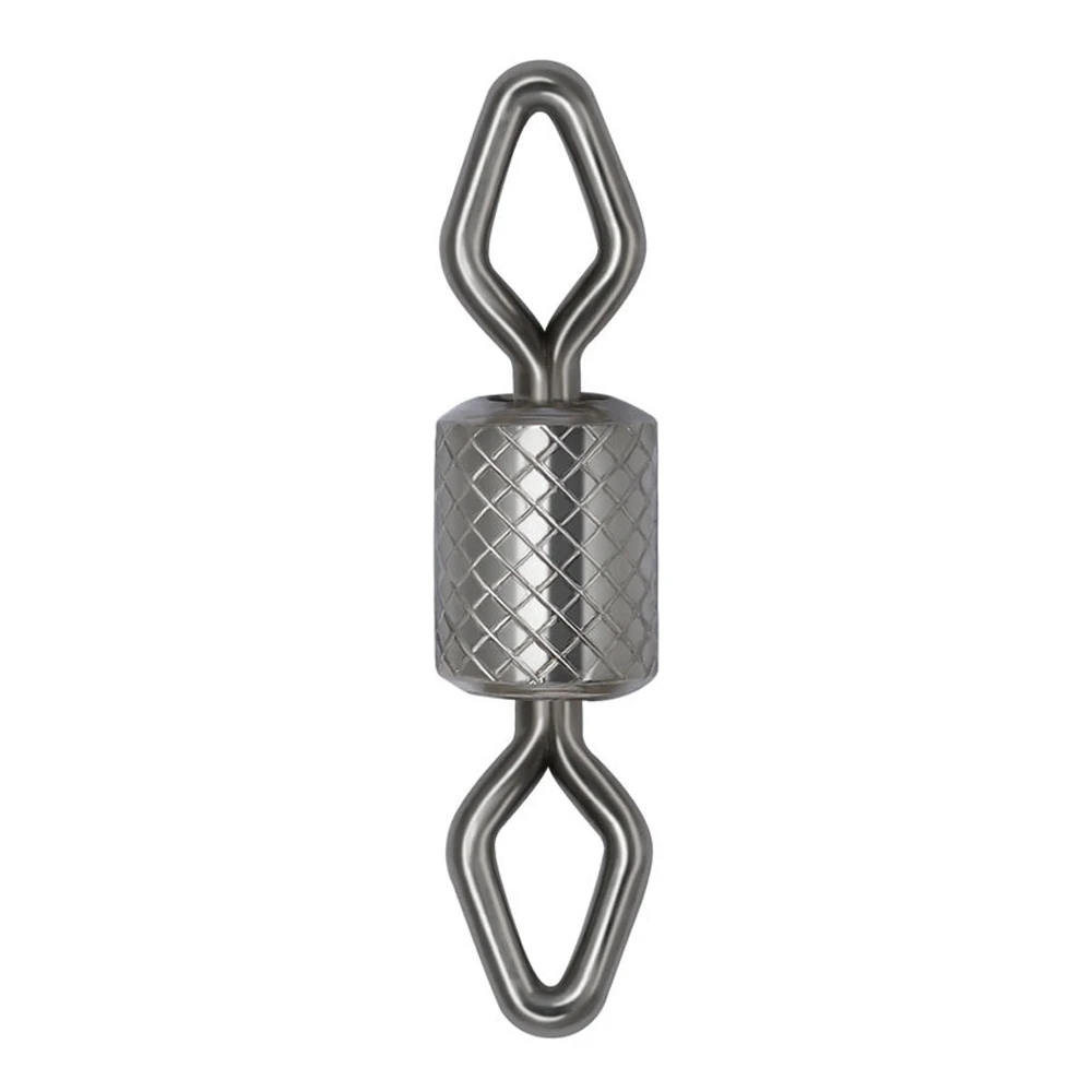 DNDYUJU 50pcs Fishing Connector Diamond Eye Impressed Rolling Swivel 8-Word Ring Connector Swivel Solid Ring For Carp Fishhooks