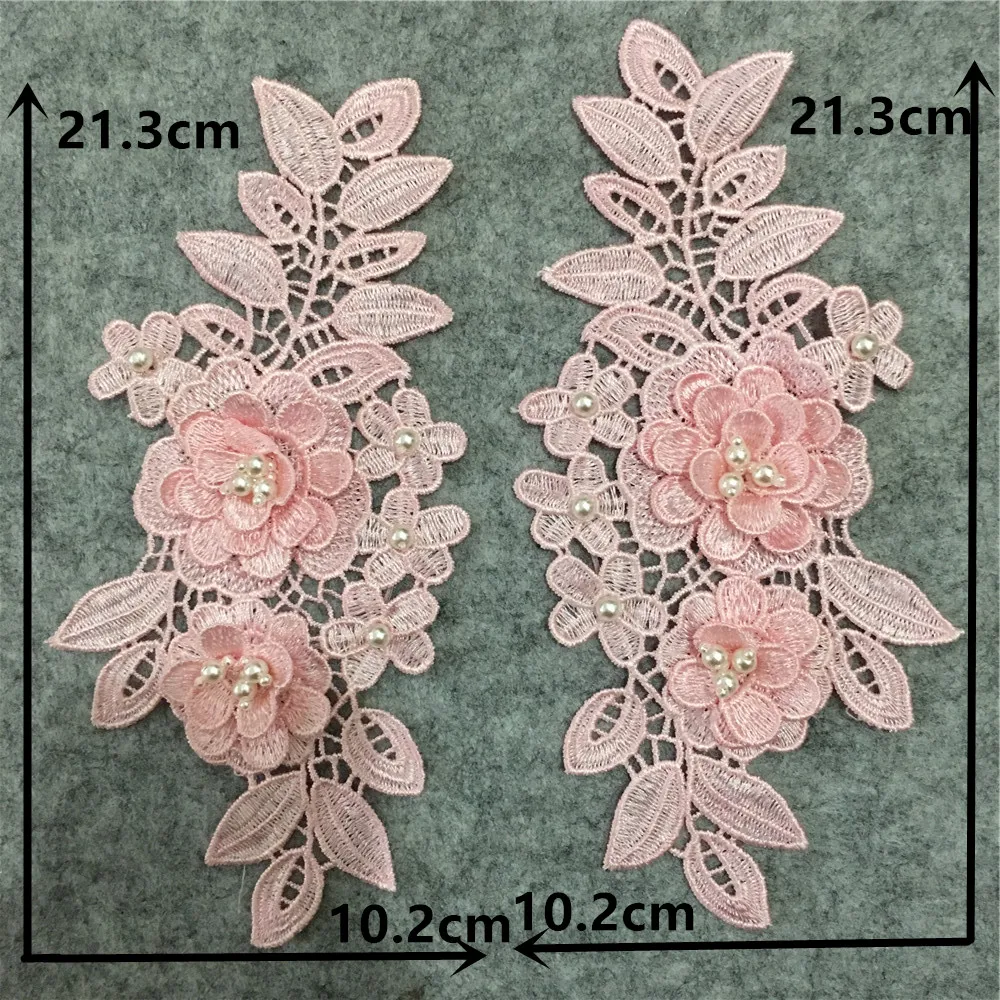 Colorful styles of women's clothing 3D three-dimensional flower decoration ABC pearl rhinestones DIY craft supplies accessories