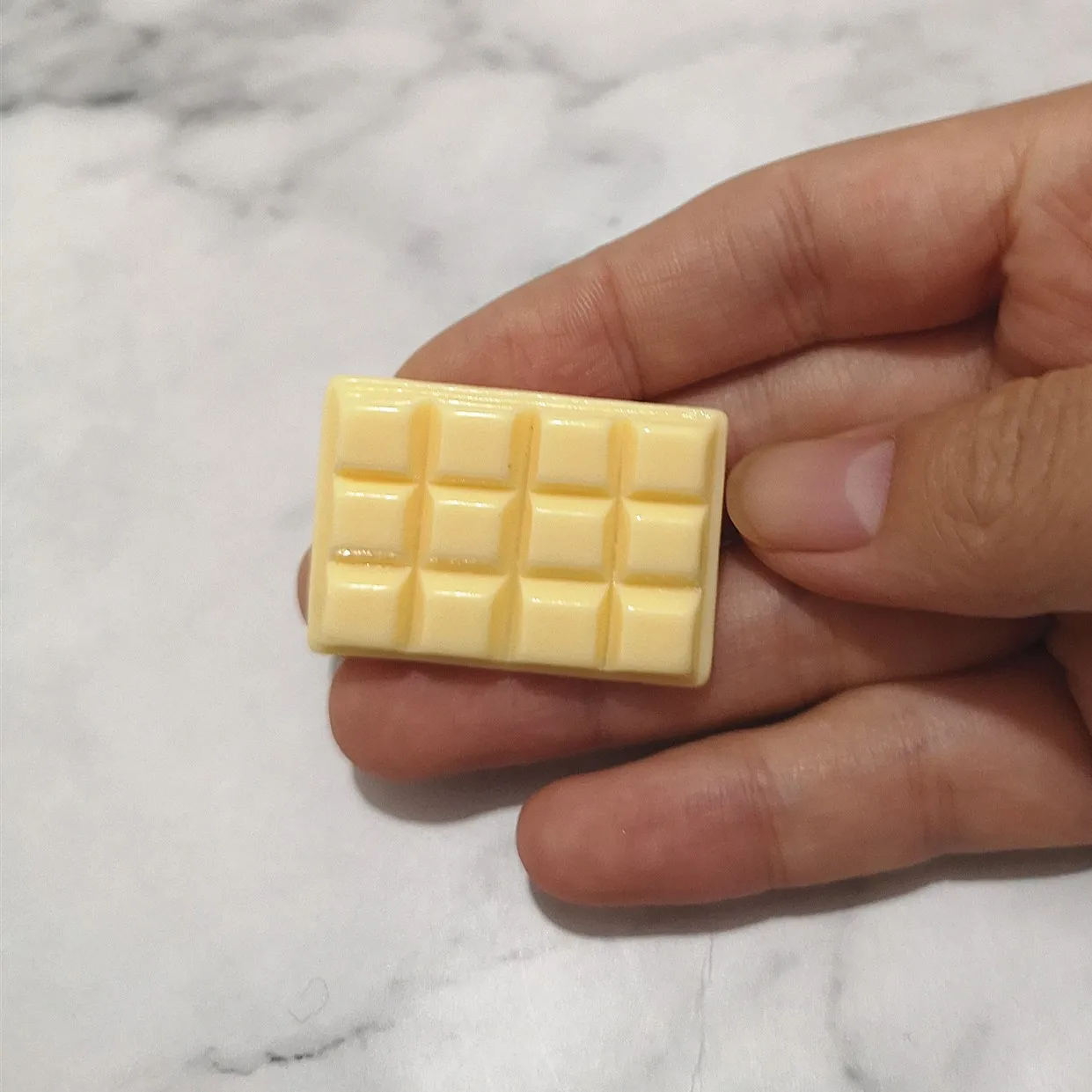 6pcs 25*35 Simulation Chocolate Resin Flatback Cabochon Craft Decoration Miniature Food For DIY Dollhouse Home Decoration
