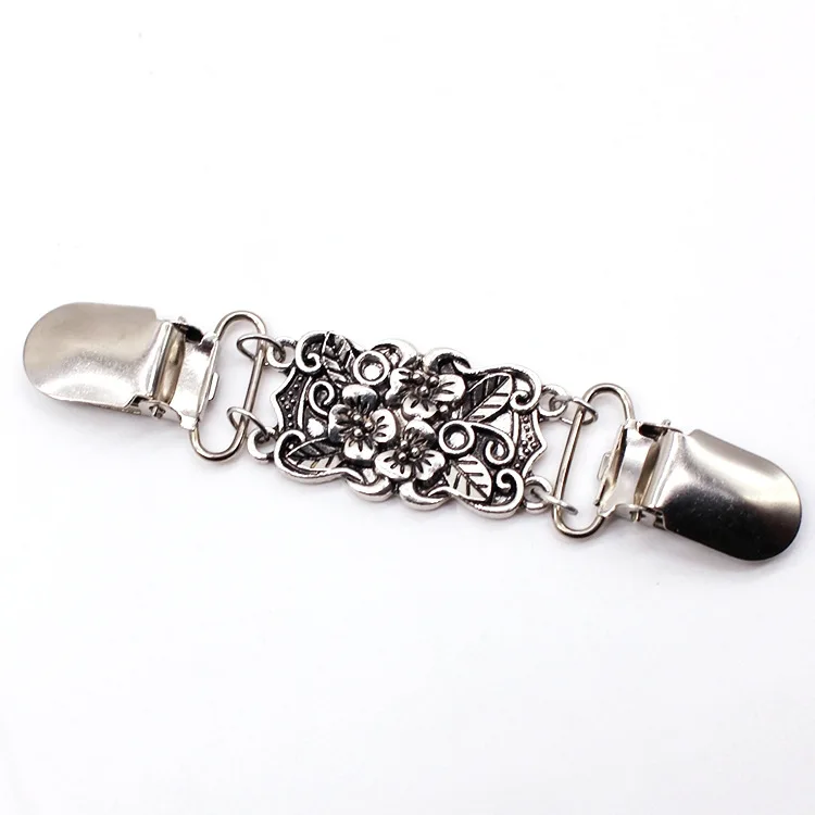 Sweater Cardigan Clip Duck-Mouth Flexible Beaded Pearl Pin Brooch Shawl Shirt Collar Buckles For Clothing Decoration
