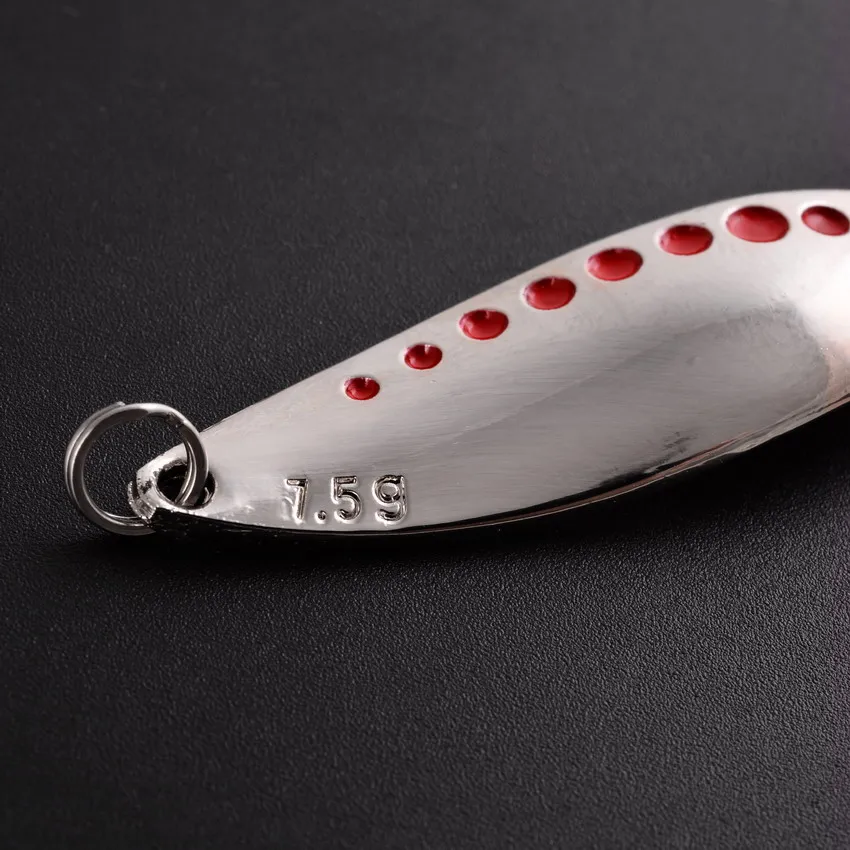 1PCS Metal Spinner Spoon trout Fishing Lure Hard Bait Sequins Noise Paillette Artificial Baits Spinnerbait Fishing Lures Tools