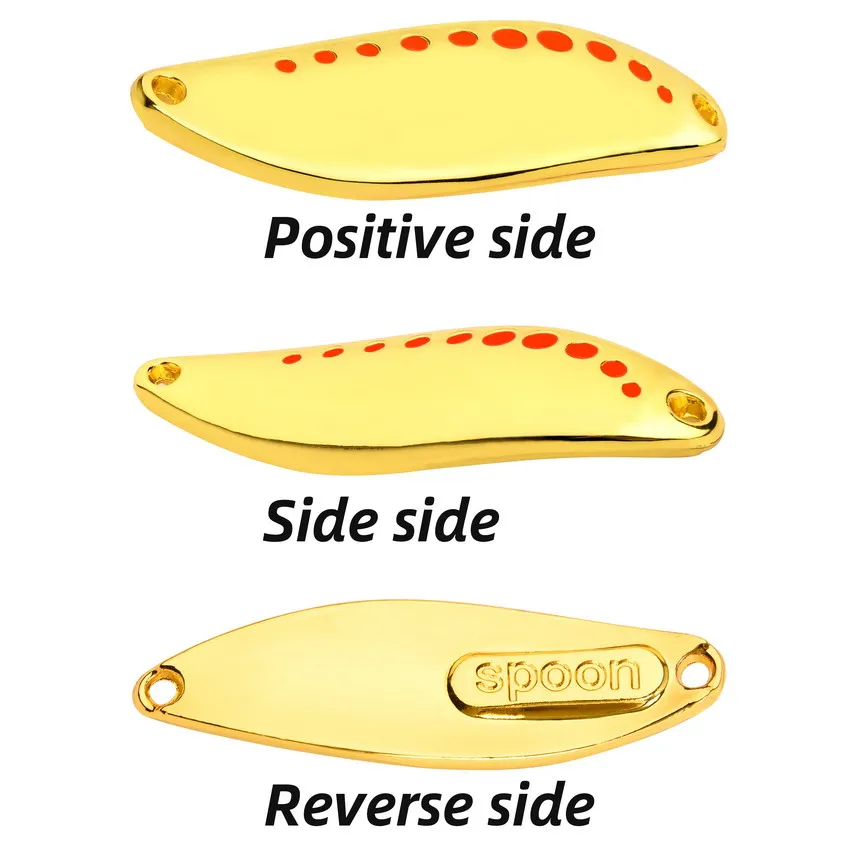 1PCS Metal Spinner Spoon trout Fishing Lure Hard Bait Sequins Noise Paillette Artificial Baits Spinnerbait Fishing Lures Tools