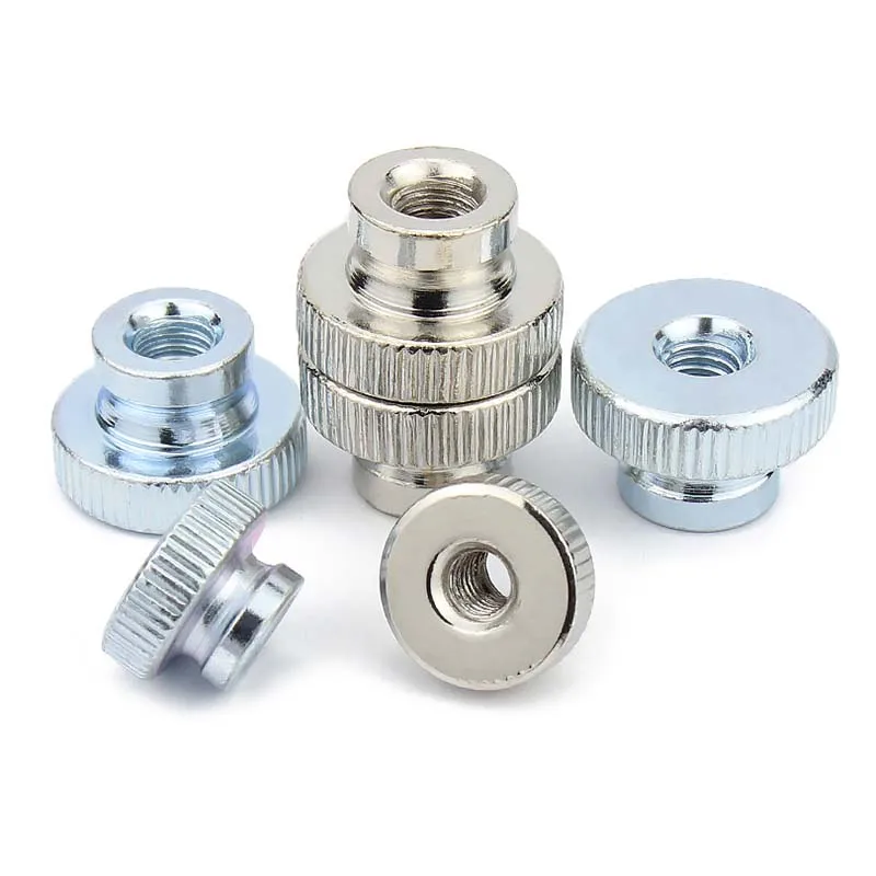 2/5X M3 M4 M5 M6 M8 M10 Silver Black Zinc Double Step Adjust Knurl Thumb Nut Hand Tighten Thumbnut 3D Printer Curtain Wall GB806