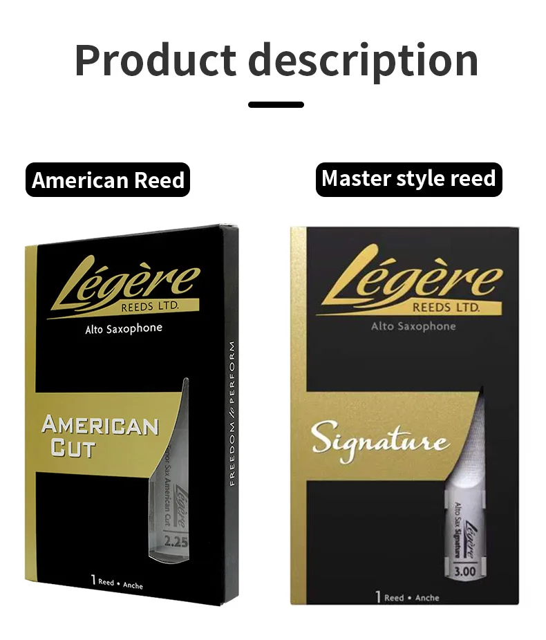 Legere American Cut Resin Reed Alto Soprano Tenor Saxophone Synthetic Reed SAX