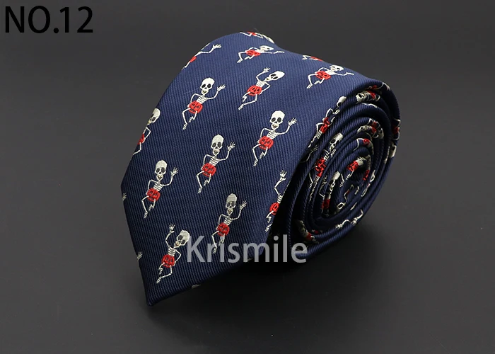 Mens Fashion Polyestert Ties Jacquard Cravat Men Animal Plant Skull Flower Woven Tie Wedding Party Gift Luxury Neck Tie