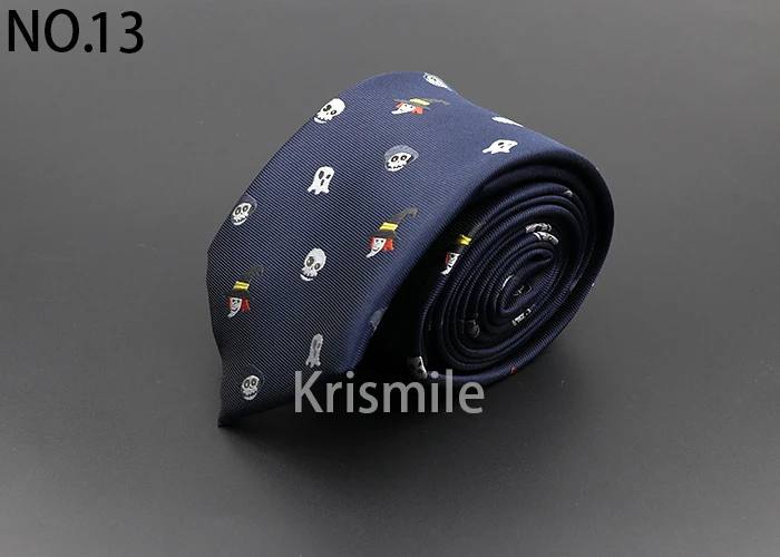 Mens Fashion Polyestert Ties Jacquard Cravat Men Animal Plant Skull Flower Woven Tie Wedding Party Gift Luxury Neck Tie