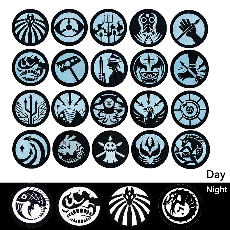 SCP Foundation IR Reflective Luminous Patch Armband Badge Applique Embellishment EDC Accessory Military Tactical Game Patches