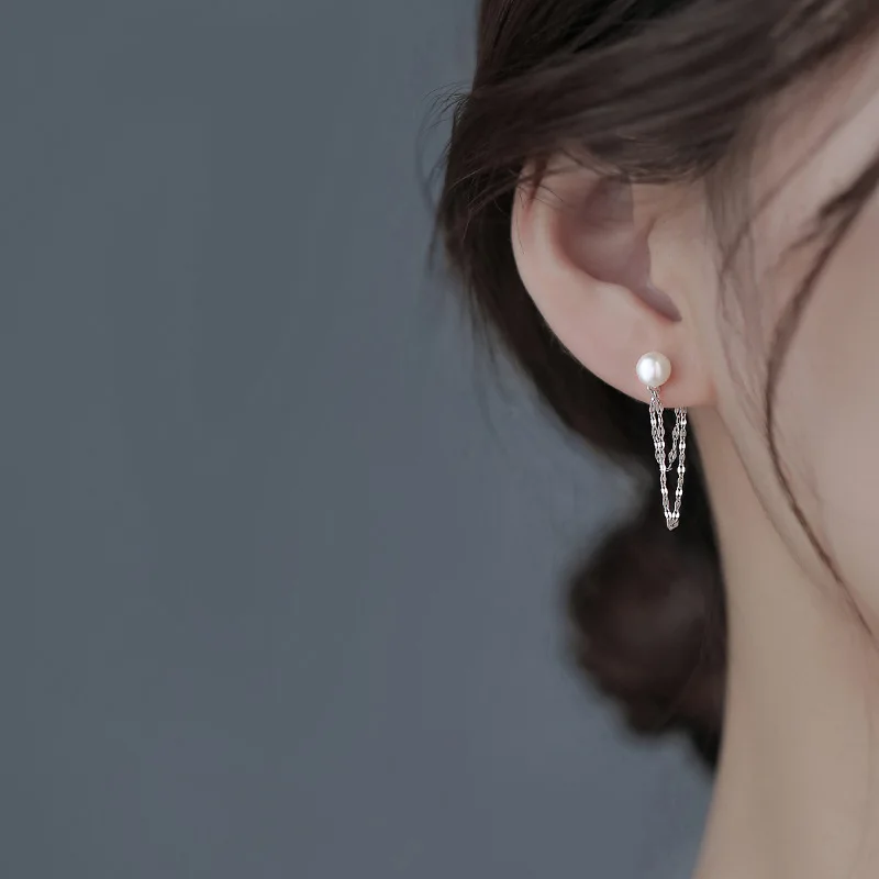 Minimalist Long Tassel Drop Earrings For Women Gold Color Geometric Water Drop Hanging Ear Line Party Jewelry Pendientes
