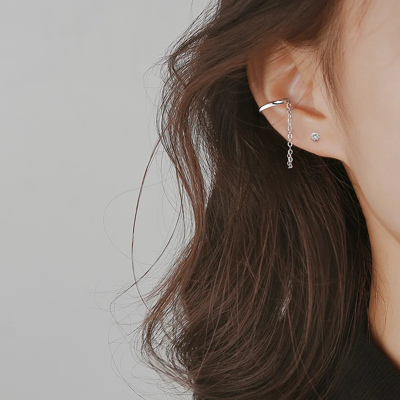 Minimalist Long Tassel Drop Earrings For Women Gold Color Geometric Water Drop Hanging Ear Line Party Jewelry Pendientes