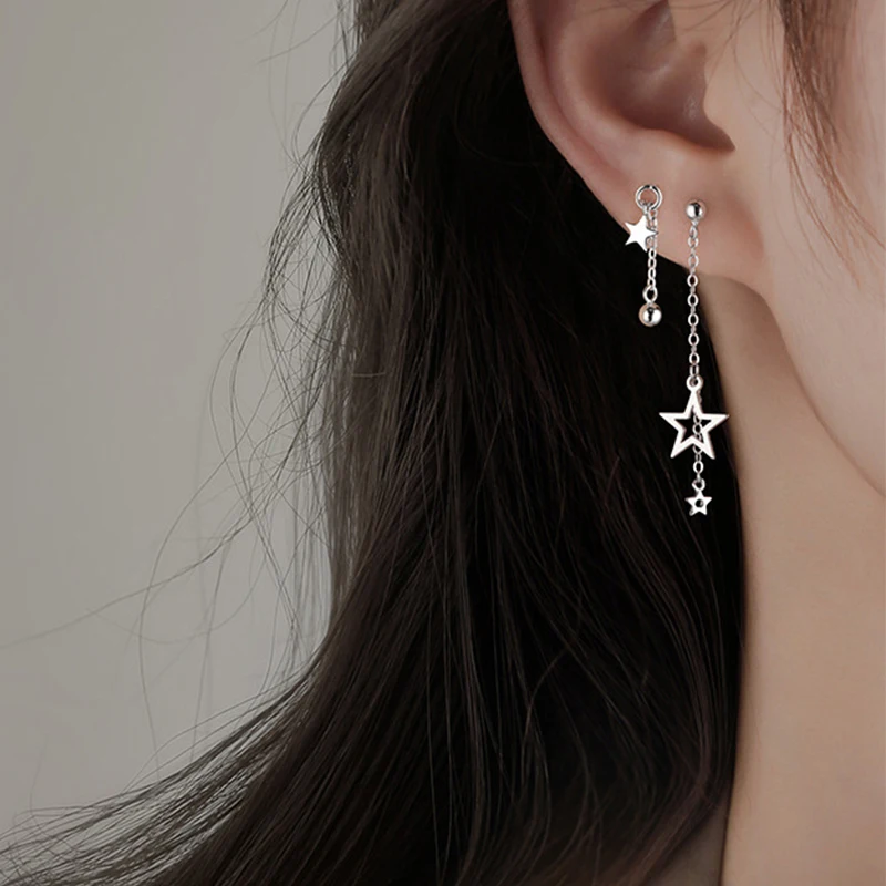 Minimalist Long Tassel Drop Earrings For Women Gold Color Geometric Water Drop Hanging Ear Line Party Jewelry Pendientes