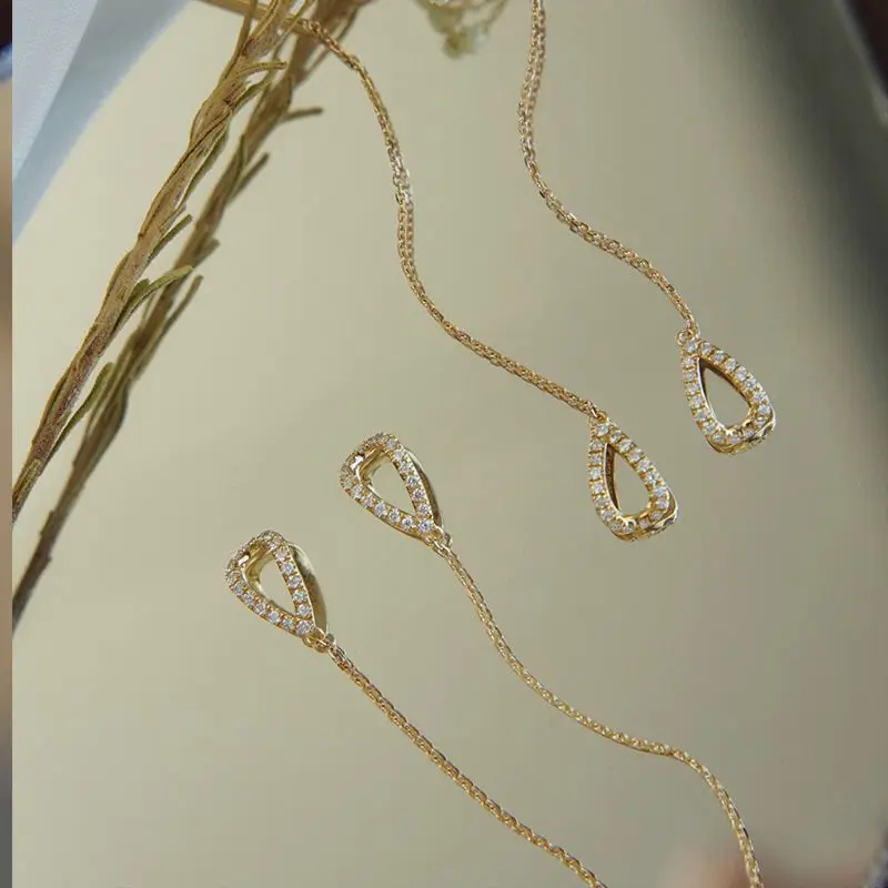 Minimalist Long Tassel Drop Earrings For Women Gold Color Geometric Water Drop Hanging Ear Line Party Jewelry Pendientes