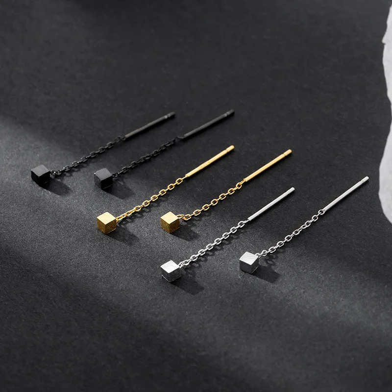 Minimalist Long Tassel Drop Earrings For Women Gold Color Geometric Water Drop Hanging Ear Line Party Jewelry Pendientes