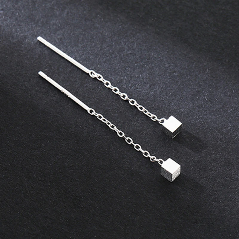 Minimalist Long Tassel Drop Earrings For Women Gold Color Geometric Water Drop Hanging Ear Line Party Jewelry Pendientes