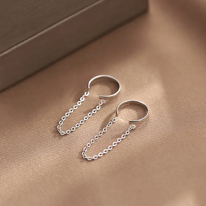 Minimalist Long Tassel Drop Earrings For Women Gold Color Geometric Water Drop Hanging Ear Line Party Jewelry Pendientes