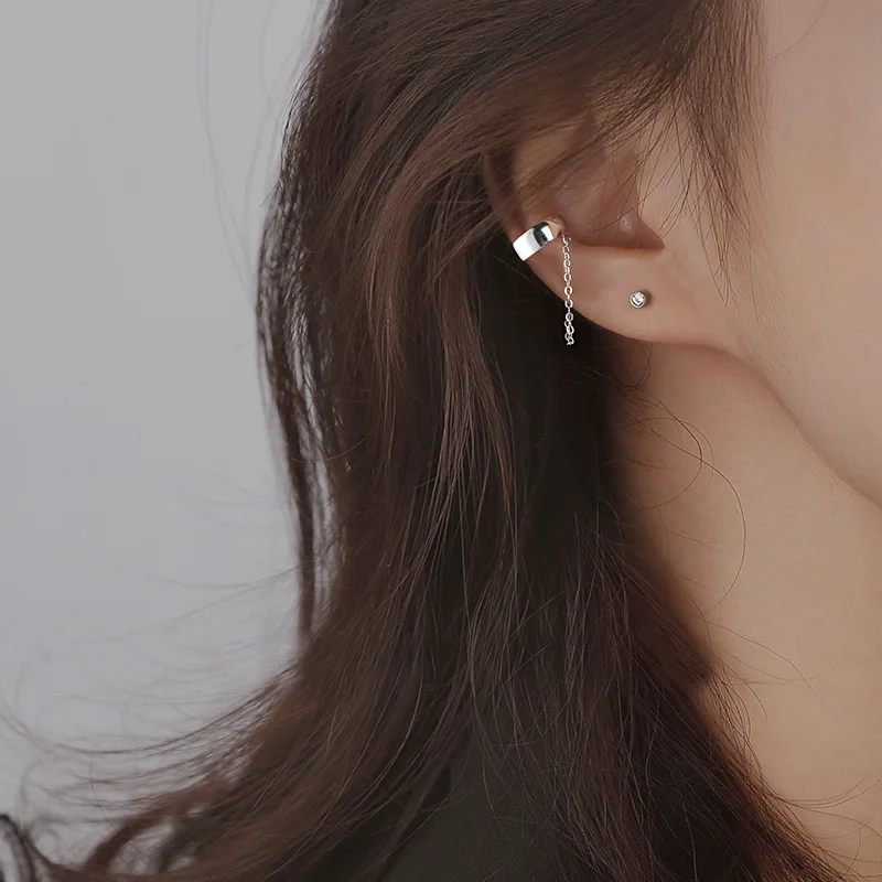 Minimalist Long Tassel Drop Earrings For Women Gold Color Geometric Water Drop Hanging Ear Line Party Jewelry Pendientes