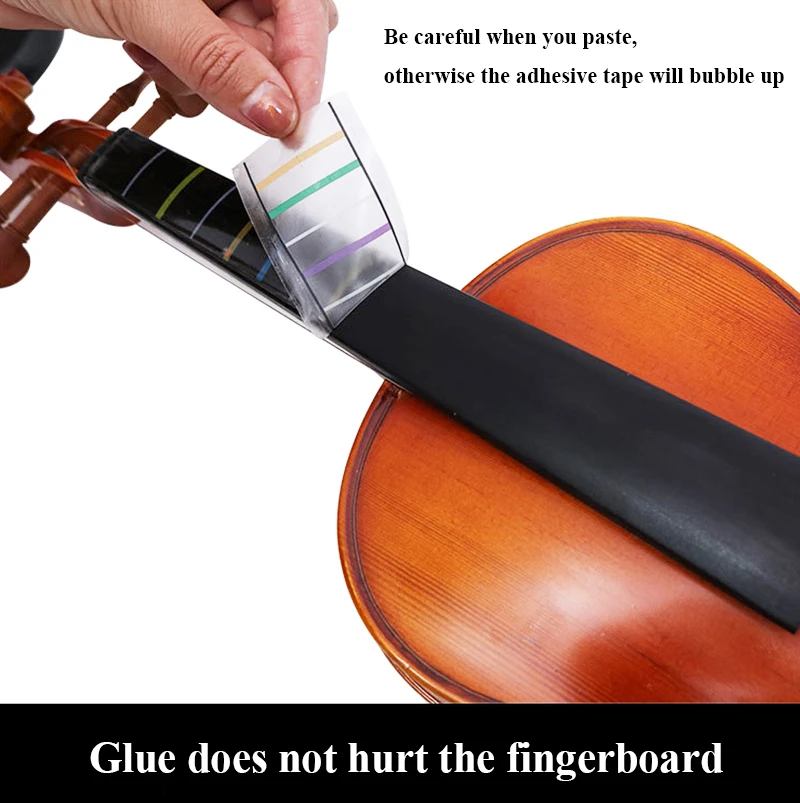 USA Low Tax 1pc 4/4-1/8 Fingerboard Sticker Violin/Viola Pitch Position Sticker No Glue Finger Position Sticker Practice