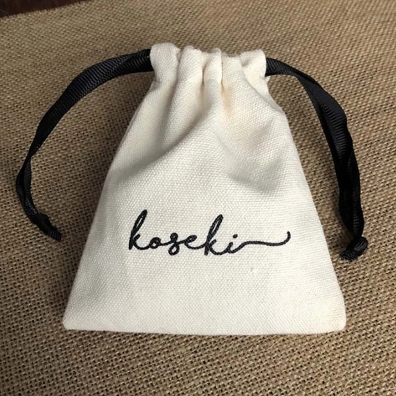 Higher Quality Cotton Gift Bags 5x7cm(2"x2.75") 7x9cm 11x14cm 15x20cm(6x8in) Makeup Drawstring Pouches