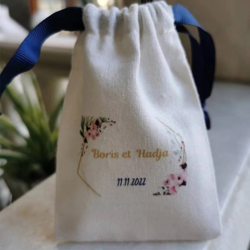 Higher Quality Cotton Gift Bags 5x7cm(2"x2.75") 7x9cm 11x14cm 15x20cm(6x8in) Makeup Drawstring Pouches