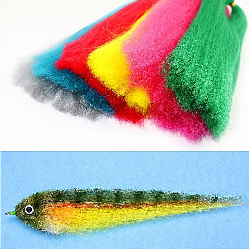 Well Combed EP Silky Fiber Durable Streamers Fly Tying Materials Versatile Soft Fibers & Hairs for Bass Trout Fishing Flies