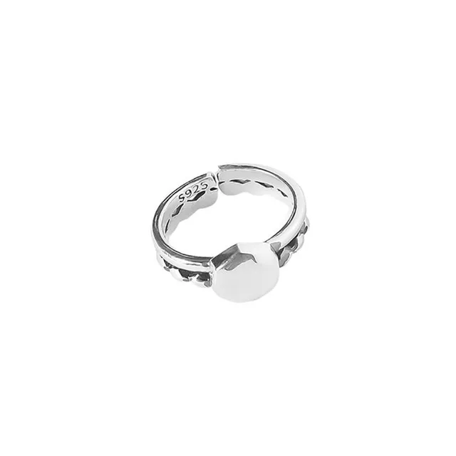 BFCLUB Silver Color Punk Hiphop Rings for Women Couples New Fashion Vintage Handmade Thai Silver Party Jewelry Gifts