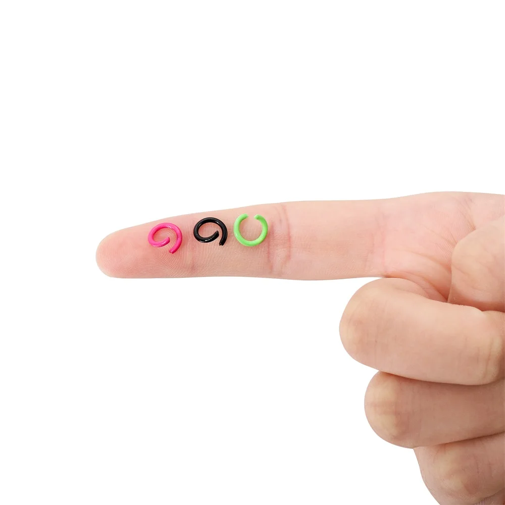 100Pcs/Lot 1.2x8mm Colorful Metal Jump Rings Split Ring Connector For DIY Jewelry Finding Making Accessories Wholesale Supplies