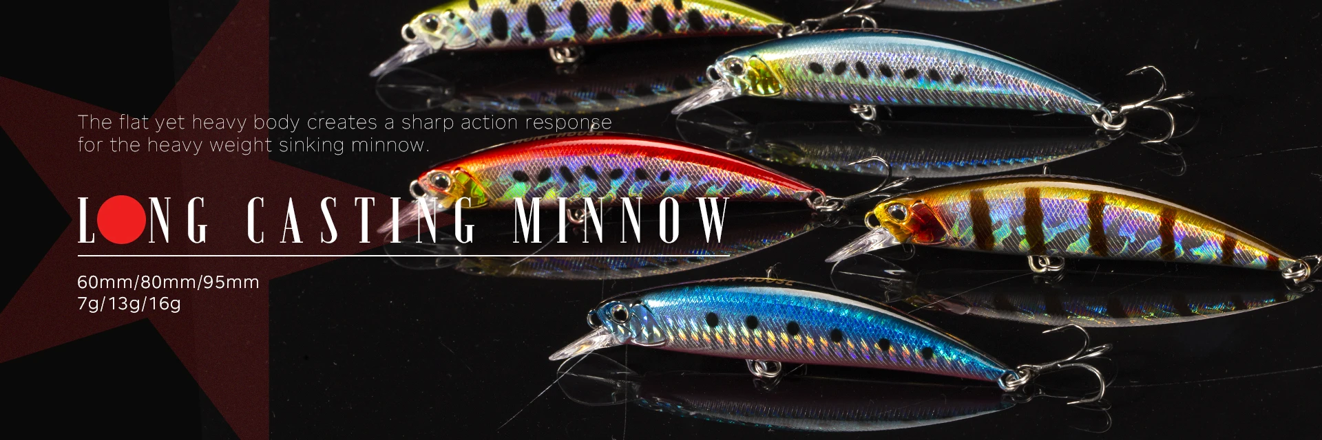 Hunthouse Tungsten Minnow Fishing Lure 135mm 21g Dynamic Balance Casting System Floating Wobblers Bait For Bass Blue Fish LW430