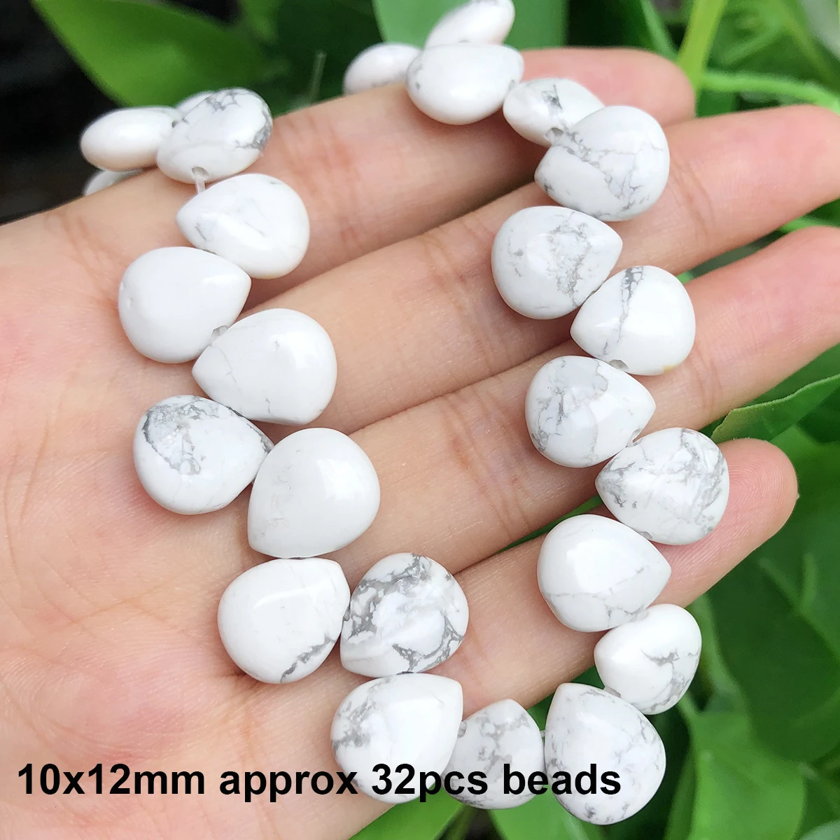 Natural Stones Matte White Howlite Turquoises Beads Tube Faceted Round Loose Seed Beads for Jewelry Making DIY Handmade Bracelet
