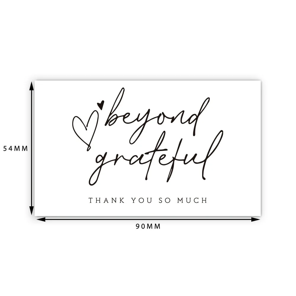10-30Pcs Thank You Card Party Gift Shopping Purchase Thanks Greeting Cards Appreciation Card For Sellers
