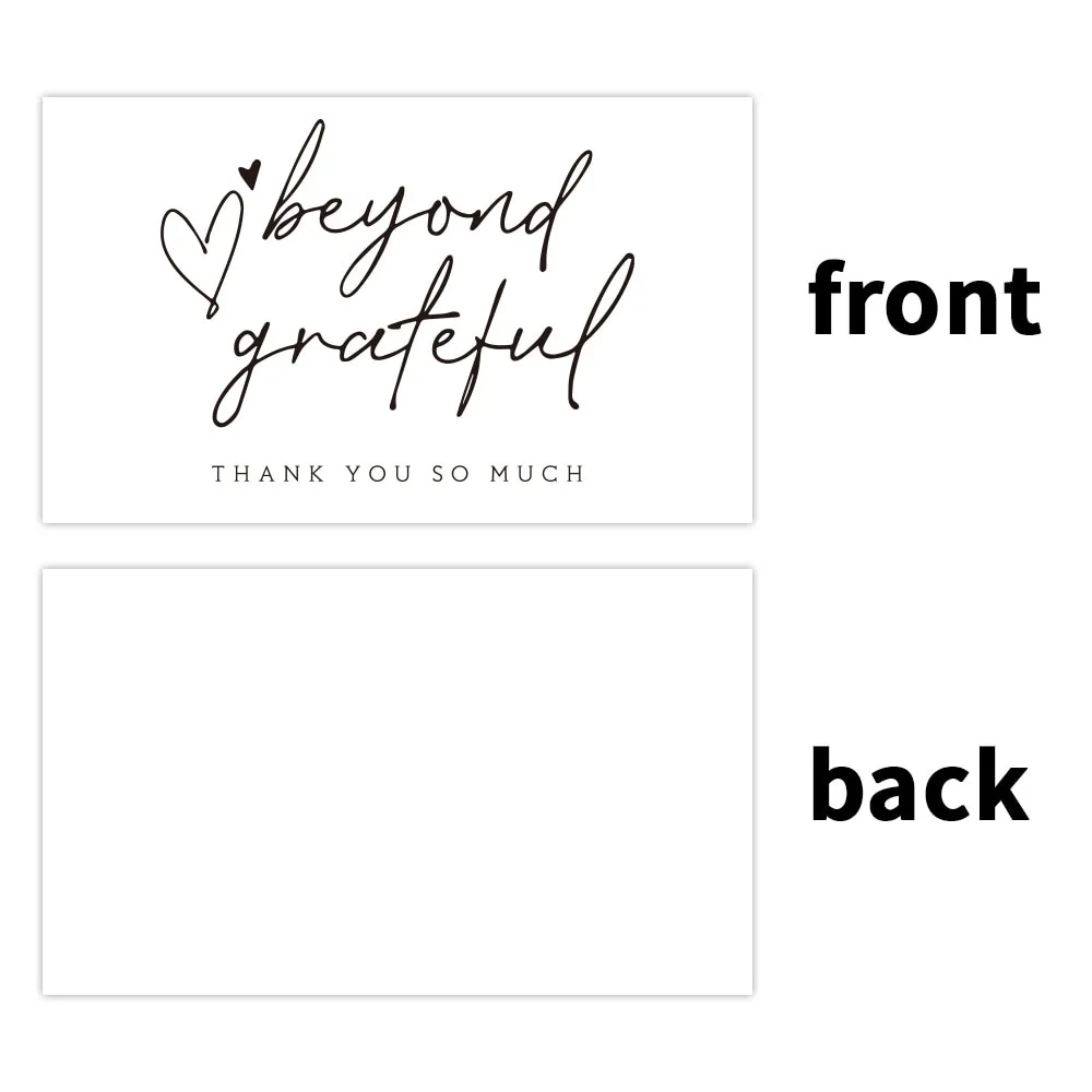 10-30Pcs Thank You Card Party Gift Shopping Purchase Thanks Greeting Cards Appreciation Card For Sellers