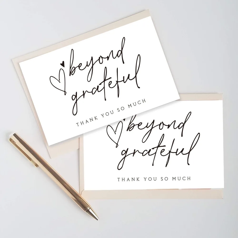 10-30Pcs Thank You Card Party Gift Shopping Purchase Thanks Greeting Cards Appreciation Card For Sellers
