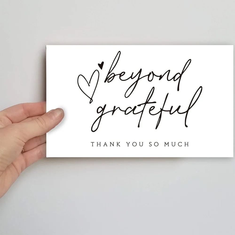 10-30Pcs Thank You Card Party Gift Shopping Purchase Thanks Greeting Cards Appreciation Card For Sellers