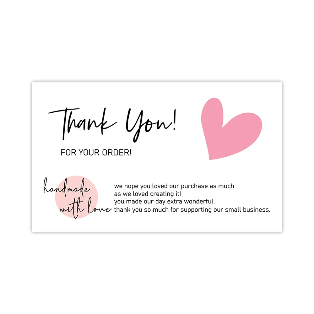 10-30Pcs Thank You Card Party Gift Shopping Purchase Thanks Greeting Cards Appreciation Card For Sellers