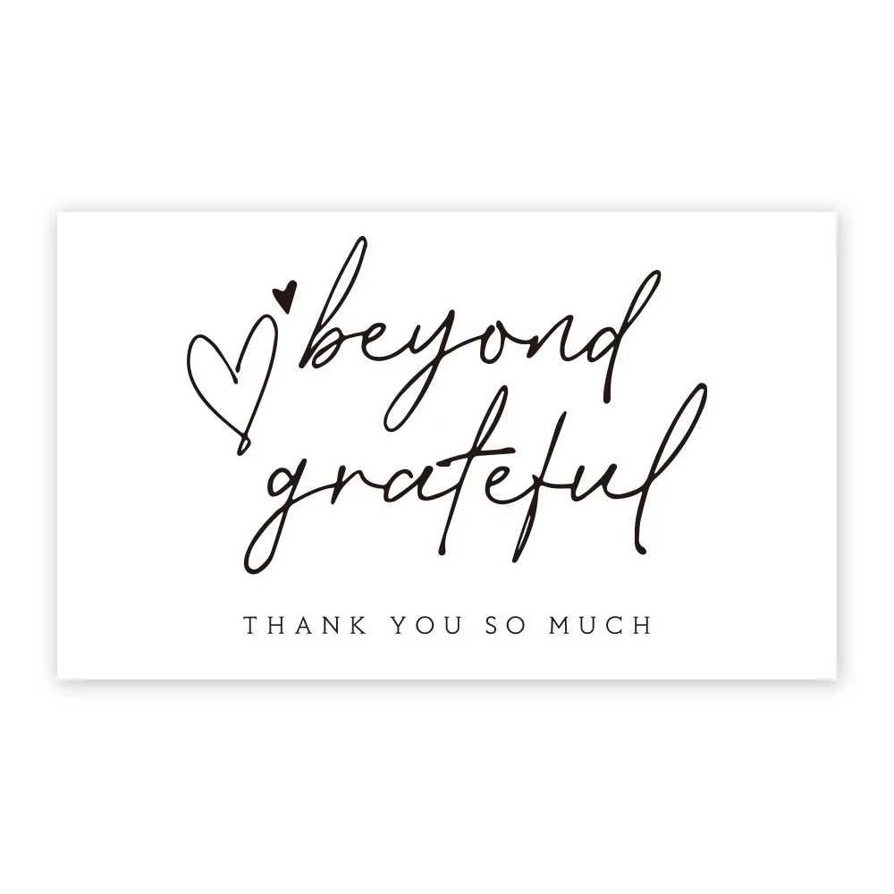 10-30Pcs Thank You Card Party Gift Shopping Purchase Thanks Greeting Cards Appreciation Card For Sellers