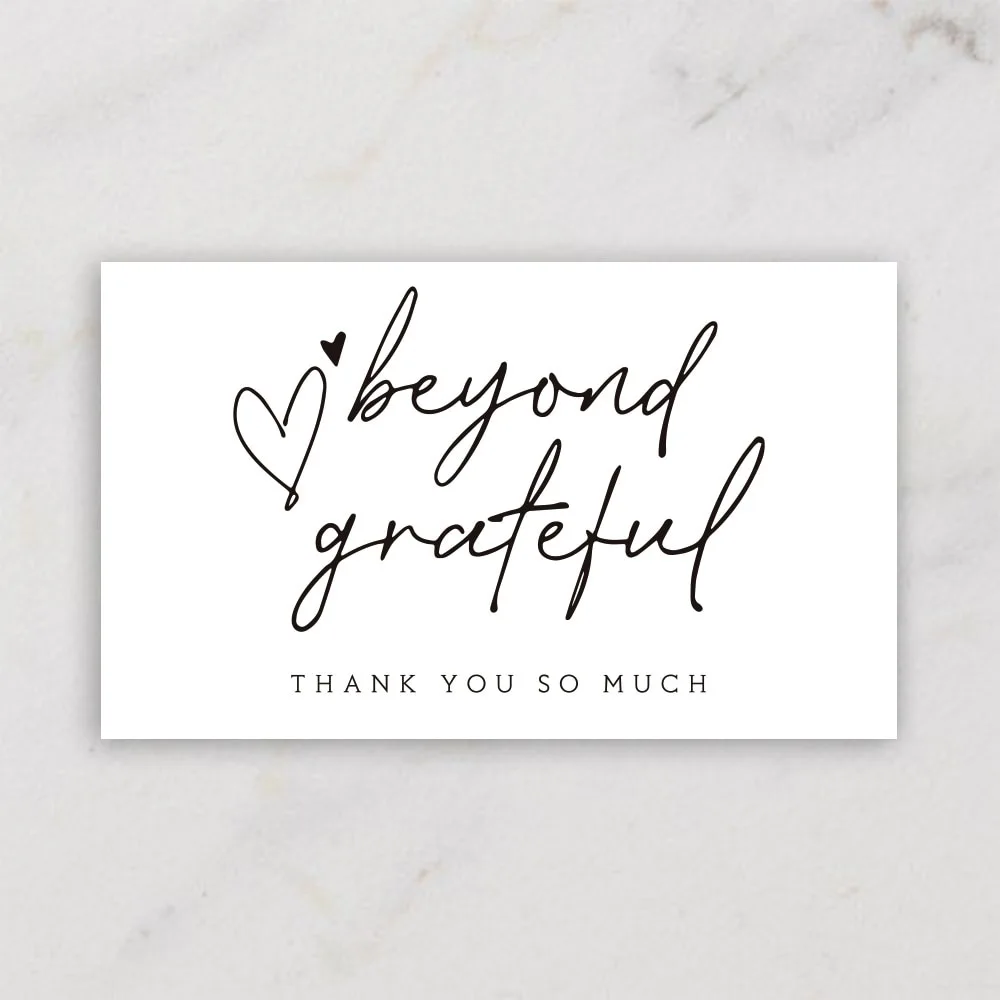 10-30Pcs Thank You Card Party Gift Shopping Purchase Thanks Greeting Cards Appreciation Card For Sellers