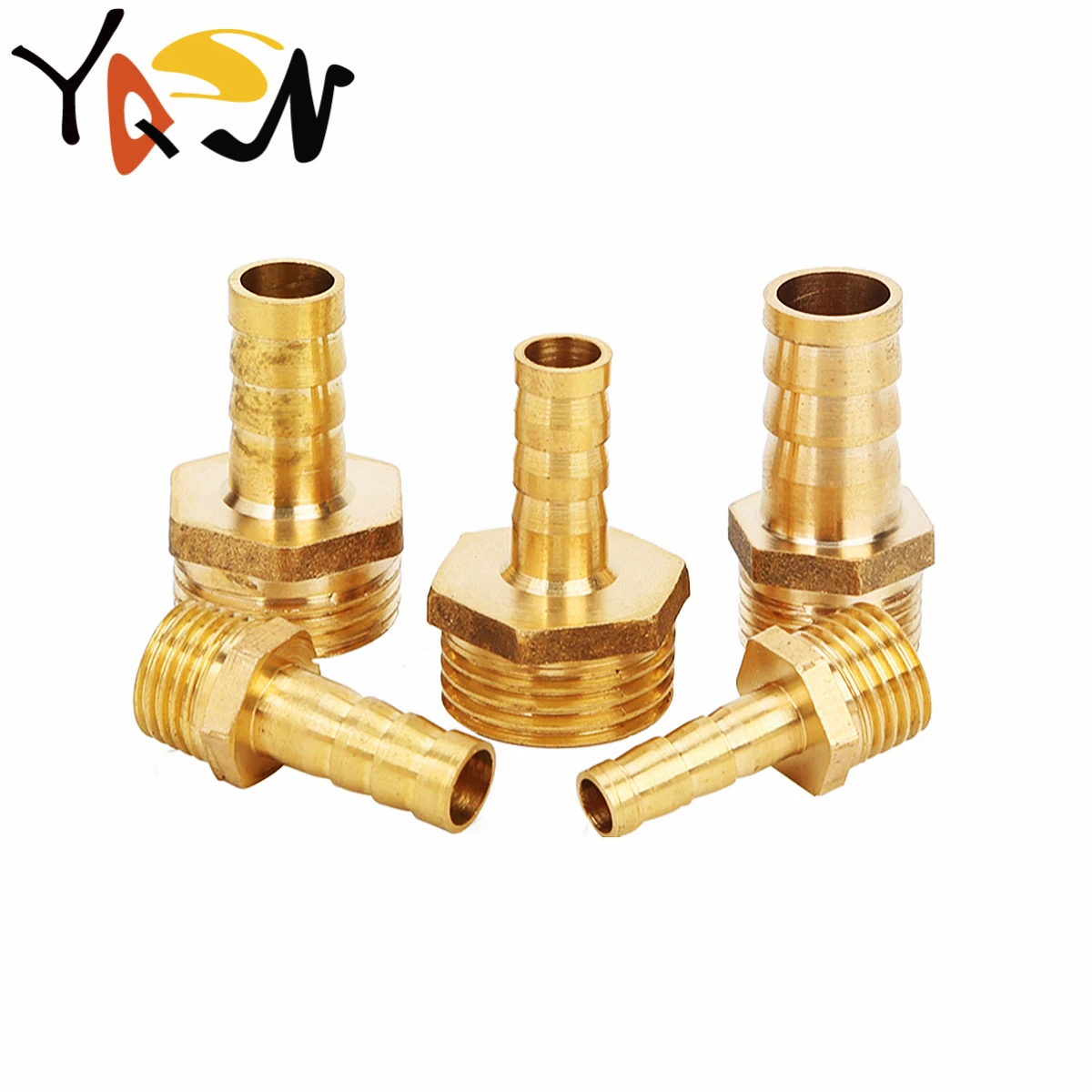 Pagoda Brass Pipe Fitting 6/8/10/12/14/16mm Hose Barb Tail 1/8" 1/4" 3/8" 1/2" BSP Male Connector Joint Copper Coupler Adapter